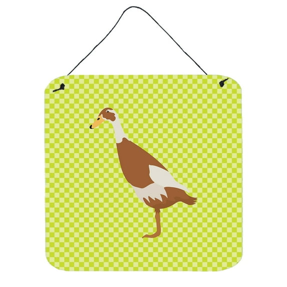 Carolines Treasures Indian Runner Duck Green Wall or Door Hanging Prints 6x6 multicolor