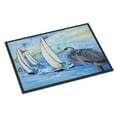 thumbnail image 1 of Carolines Treasures JMK1001MAT Blue Heron Sailboats Dog River Bridge Door Mat Indoor Rug or Outdoor Welcome Mat 18x27, 1 of 4