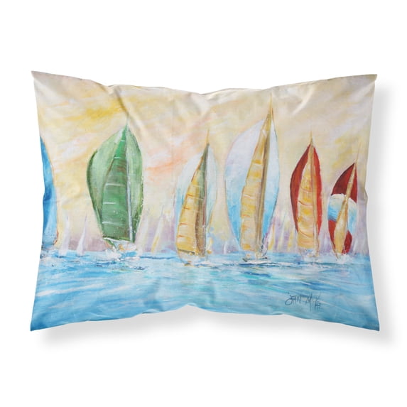 Carolines Treasures JMK1002PILLOWCASE Reggatta Fabric Standard Pillowcase Standard multicolor