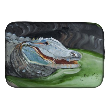 Carolines Treasures JMK1003DDM Blue Alligator Dish Drying Mat 14 x 21" multicolor