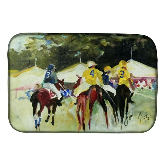 Carolines Treasures JMK1007DDM Polo at the Point Dish Drying Mat 14 x 21" multicolor