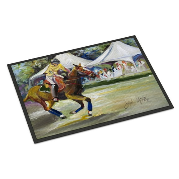 Carolines Treasures JMK1008JMAT Polo at the Point Door Mat Indoor Rug or Outdoor Welcome Mat 24x36 Doormat  24H X 36W