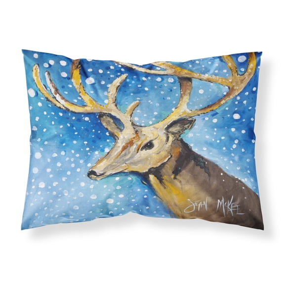 Carolines Treasures JMK1009PILLOWCASE Reindeer Fabric Standard Pillowcase Standard multicolor