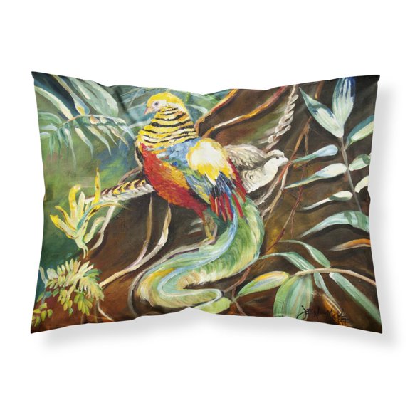 Carolines Treasures JMK1014PILLOWCASE Mandarin Pheasant Fabric Standard Pillowcase Standard multicolor