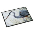 thumbnail image 1 of Carolines Treasures JMK1017MAT Blue Heron Frog hunting Door Mat Indoor Rug or Outdoor Welcome Mat 18x27 Doormat  27"L x, 1 of 4