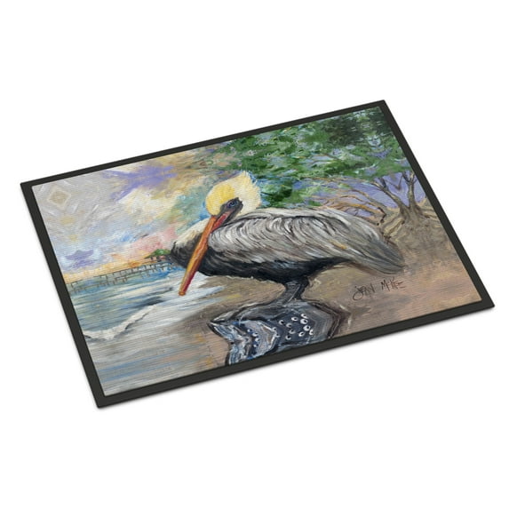 Carolines Treasures JMK1019MAT Pelican Bay Door Mat Indoor Rug or Outdoor Welcome Mat 18x27 Doormat 27"L x 18"W
