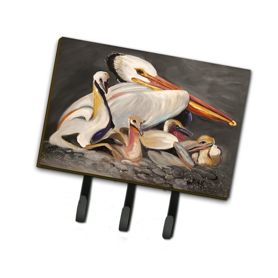 Carolines Treasures JMK1026TH68 White Pelicans Leash or Key Holder Triple multicolor