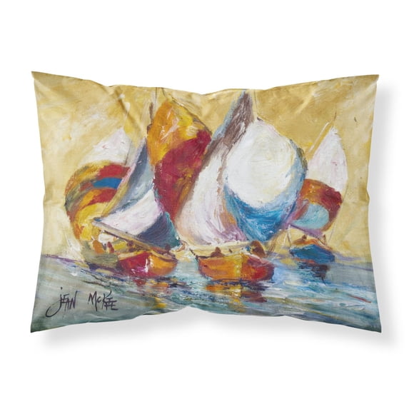 Carolines Treasures JMK1029PILLOWCASE Boat Race Fabric Standard Pillowcase Standard multicolor