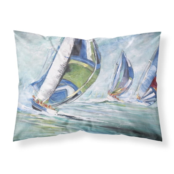 Carolines Treasures JMK1030PILLOWCASE Boat Race Fabric Standard Pillowcase Standard multicolor