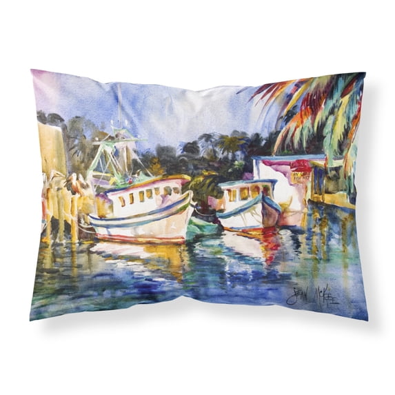 Carolines Treasures JMK1045PILLOWCASE Fly Creek Fish Market Fabric Standard Pillowcase Standard multicolor