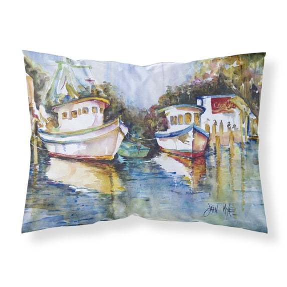 Carolines Treasures JMK1046PILLOWCASE Fly Creek Fish Market Fabric Standard Pillowcase Standard multicolor