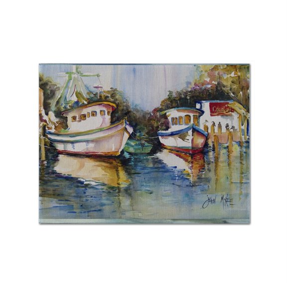 Carolines Treasures JMK1046PLMT Fly Creek Fish Market Fabric Placemat, Multicolor