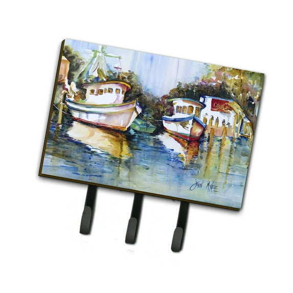 Carolines Treasures JMK1046TH68 Fly Creek Fish Market Leash or Key Holder Triple multicolor