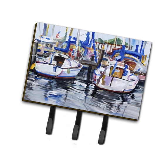 Carolines Treasures JMK1054TH68 Sailboats Leash or Key Holder Triple multicolor