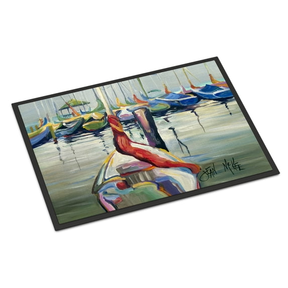 Carolines Treasures JMK1056JMAT LaSalle Sailboats Door Mat Indoor Rug or Outdoor Welcome Mat 24x36 Doormat 36"L x 24"W