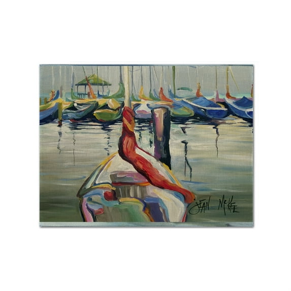 Carolines Treasures JMK1056PLMT Lasalle Sailboats Fabric Placemat, Multicolor