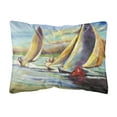 thumbnail image 1 of Knost Regatta Pass Christian Sailboats Canvas Fabric Decorative Pillow, 1 of 3