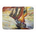 thumbnail image 1 of Carolines Treasures JMK1062RUG Red Sails Sailboat  Machine Washable Memory Foam Mat 19 X 27" multicolor, 1 of 4