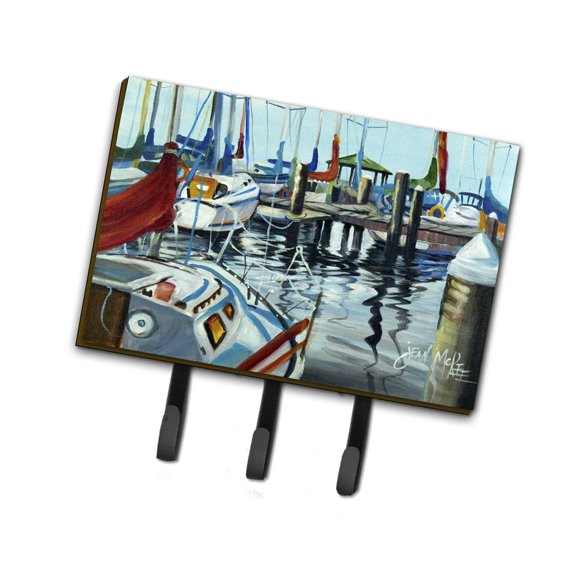 Carolines Treasures JMK1065TH68 Orange Sail Sailboats Leash or Key Holder Triple multicolor
