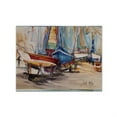 thumbnail image 1 of Carolines Treasures JMK1066PLMT On The Hill Sailboats Fabric Placemat, Multicolor, 1 of 2