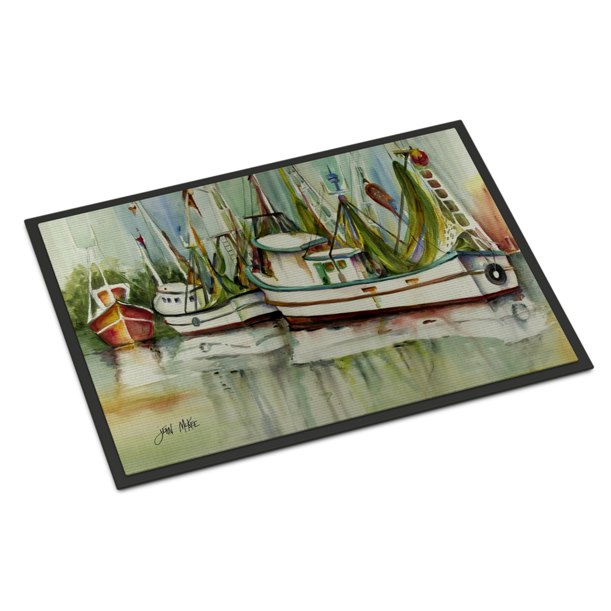 Caroline Treasures Cuscino Decorativo In Tela Jeannie Shrimp Boat – 30x40 Cm – Fornito Con Imbottitura – Multicolore
