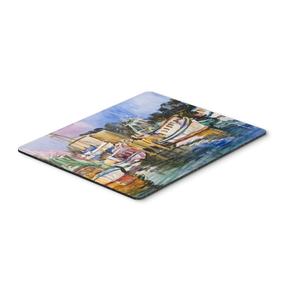 Carolines Treasures JMK1079MP Shrimp Boat Warehouse Mouse Pad Hot Pad or Trivet Large multicolor