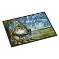 thumbnail image 1 of Carolines Treasures JMK1080MAT Shrimp Boat  101 Door Mat Indoor Rug or Outdoor Welcome Mat 18x27 Doormat  27"L x 18"W, 1 of 4