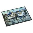 thumbnail image 1 of Carolines Treasures JMK1087MAT Tourquoise Bay Sailboat Door Mat Indoor Rug or Outdoor Welcome Mat 18x27 Doormat  27"L x, 1 of 4
