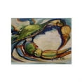 thumbnail image 1 of Carolines Treasures JMK1091PLMT Blue Crab Fabric Placemat, Multicolor, 1 of 1