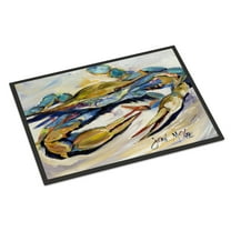 Carolines Treasures JMK1092JMAT Blue Crab Door Mat Indoor Rug or Outdoor Welcome Mat 24x36 Doormat  36"L x 24"W