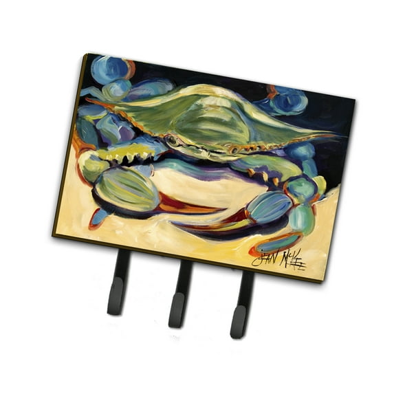 Carolines Treasures JMK1093TH68 Blue Crab Leash or Key Holder Triple multicolor