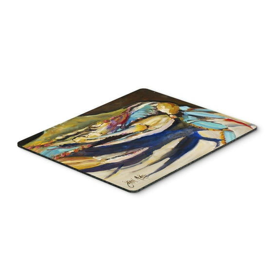 Carolines Treasures JMK1100MP Crab to Crab Blue Crab Mouse Pad Hot Pad or Trivet Large multicolor