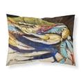 thumbnail image 1 of Carolines Treasures JMK1100PILLOWCASE Crab to Crab Blue Crab Fabric Standard Pillowcase Standard multicolor, 1 of 2