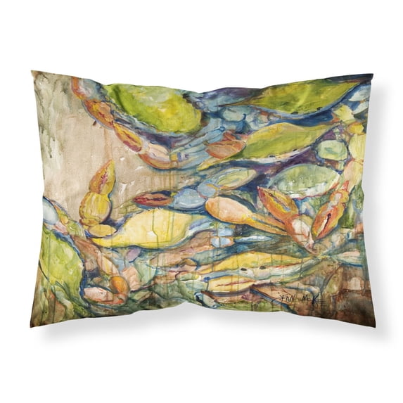 Carolines Treasures JMK1102PILLOWCASE Jubilee Blue Crab Fabric Standard Pillowcase Standard multicolor