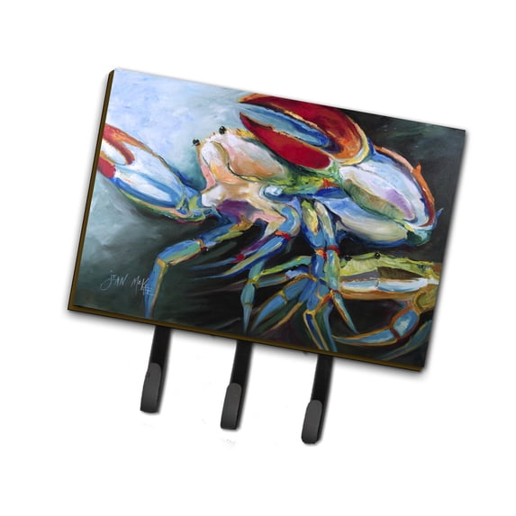 Carolines Treasures JMK1103TH68 Blue Crab Leash or Key Holder Triple multicolor