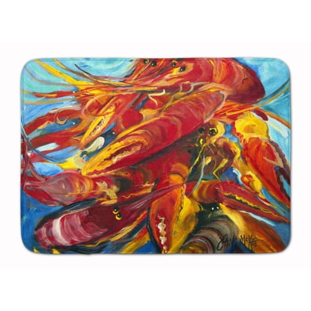 Carolines Treasures JMK1117RUG Crawfish Machine Washable Memory Foam Mat 19 X 27" multicolor