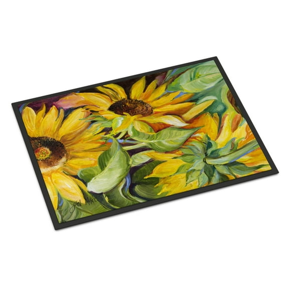Carolines Treasures JMK1122JMAT Sunflowers Door Mat Indoor Rug or Outdoor Welcome Mat 24x36 Doormat 36"L x 24"W