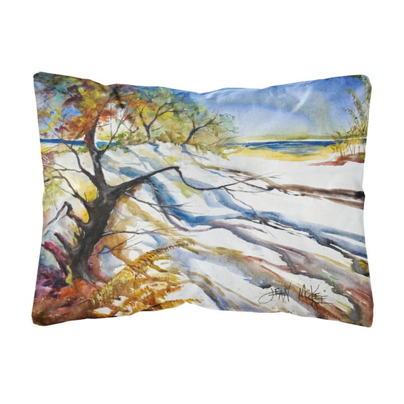 Carolines Treasures JMK1124PW1216 Sand Dune Canvas Fabric Decorative Pillow 12H x16W multicolor