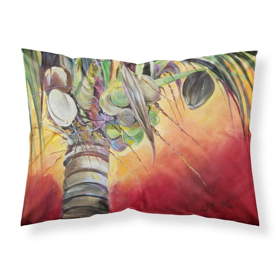 Carolines Treasures JMK1133PILLOWCASE Sunset on the Coconut Tree Fabric Standard Pillowcase Standard multicolor