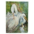 thumbnail image 1 of Carolines Treasures JMK1139CHF White Egret in the Rain Flag Canvas House Size  Large multicolor, 1 of 4