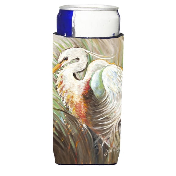 Carolines Treasures JMK1140MUK White Egret Ultra Beverage Insulators for slim cans Slim Can multicolor