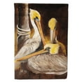 thumbnail image 1 of Carolines Treasures JMK1146CHF Brown Pelicans Flag Canvas House Size  Large multicolor, 1 of 4
