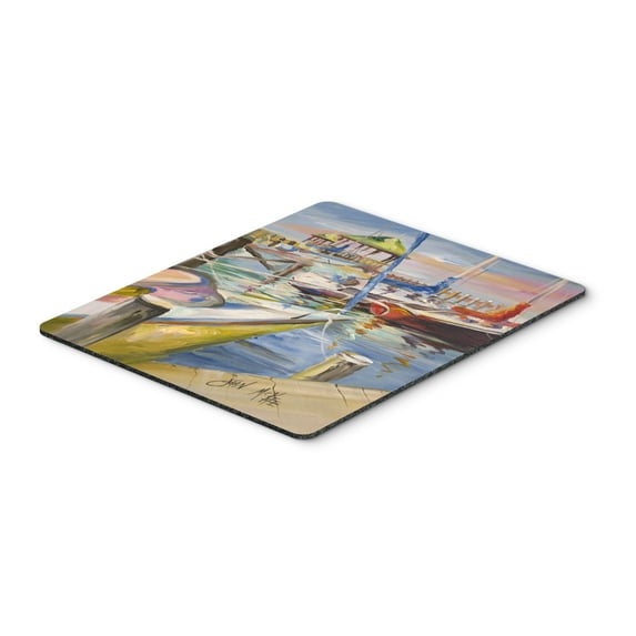 Carolines Treasures JMK1151MP Boat Docks Sailboats Mouse Pad Hot Pad or Trivet Large multicolor