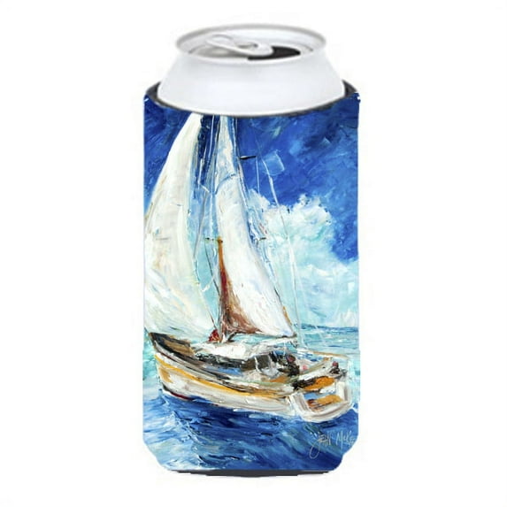 Carolines Treasures JMK1153TBC Sailboats in Blue Tall Boy Beverage Insulator Hugger Tall Boy multicolor