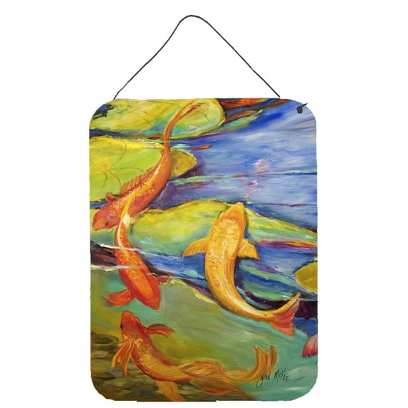 Carolines Treasures JMK1170DS1216 Koi Wall or Door Hanging Prints 12x16 multicolor