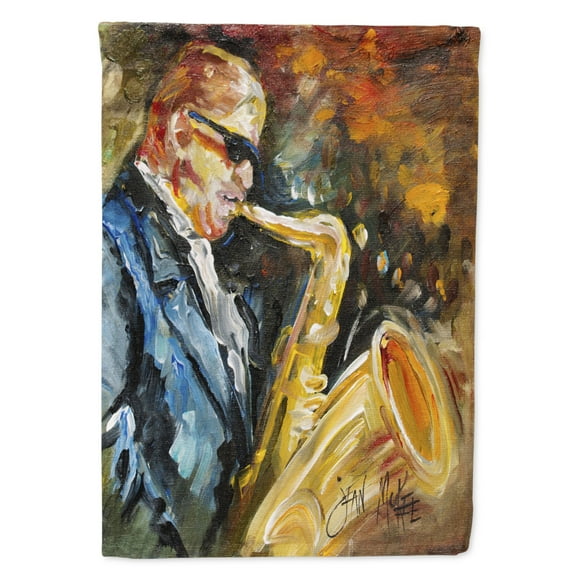 Carolines Treasures JMK1186GF Jazz Saxophone Flag Garden Size  Small multicolor