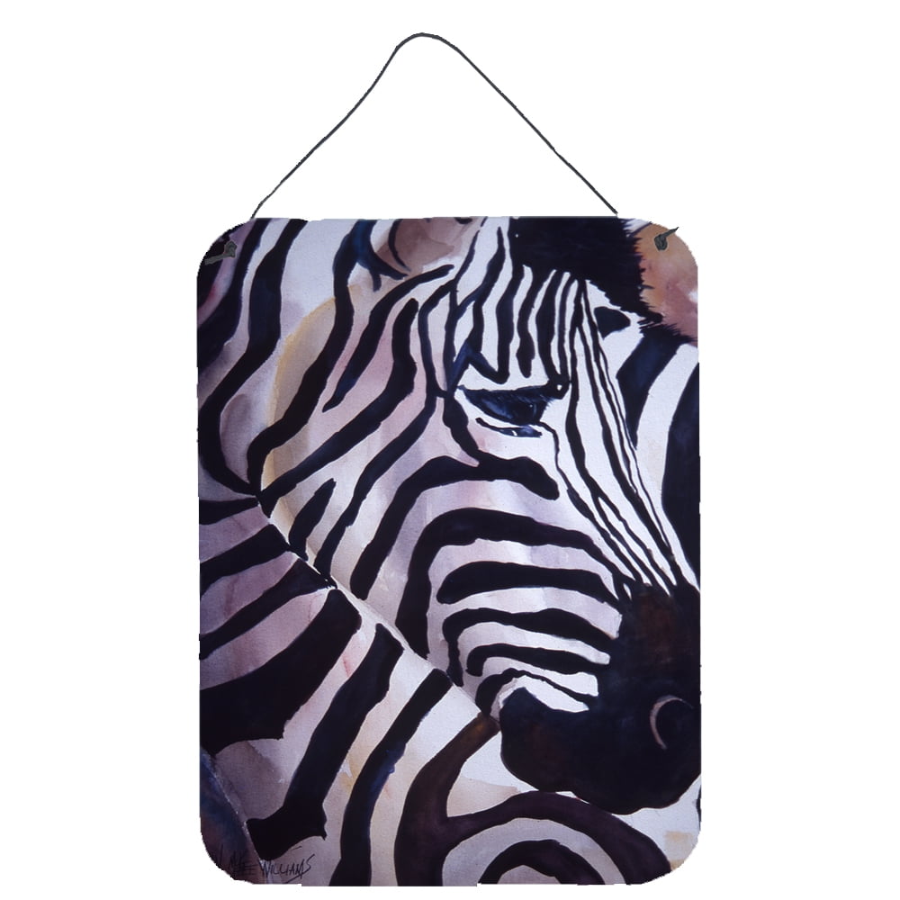 Zebra Head 12x16 Multicolor Aluminum Wall Hanging Print