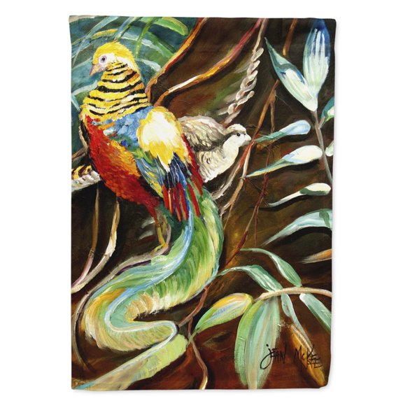 Mandarin Pheasant Flag Canvas House Size