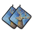 thumbnail image 1 of Carolines Treasures JMK1206PTHD Reindeer Pair of Pot Holders , 7.5HX7.5W, multicolor, 1 of 3
