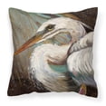 thumbnail image 1 of Carolines Treasures JMK1212PW1414 White Egret Canvas Fabric Decorative Pillow, Large, Multicolor, 1 of 4